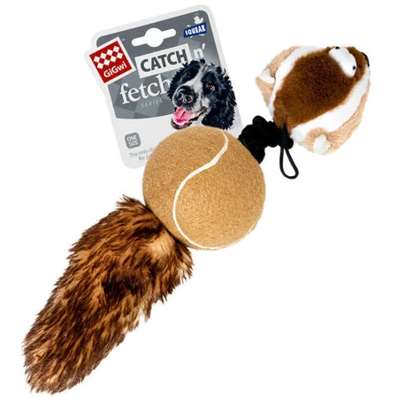 GiGwi Catch&Fetch – Игрушка Барсук с 2-мя пискавками для собак 32 см: цены и характеристики