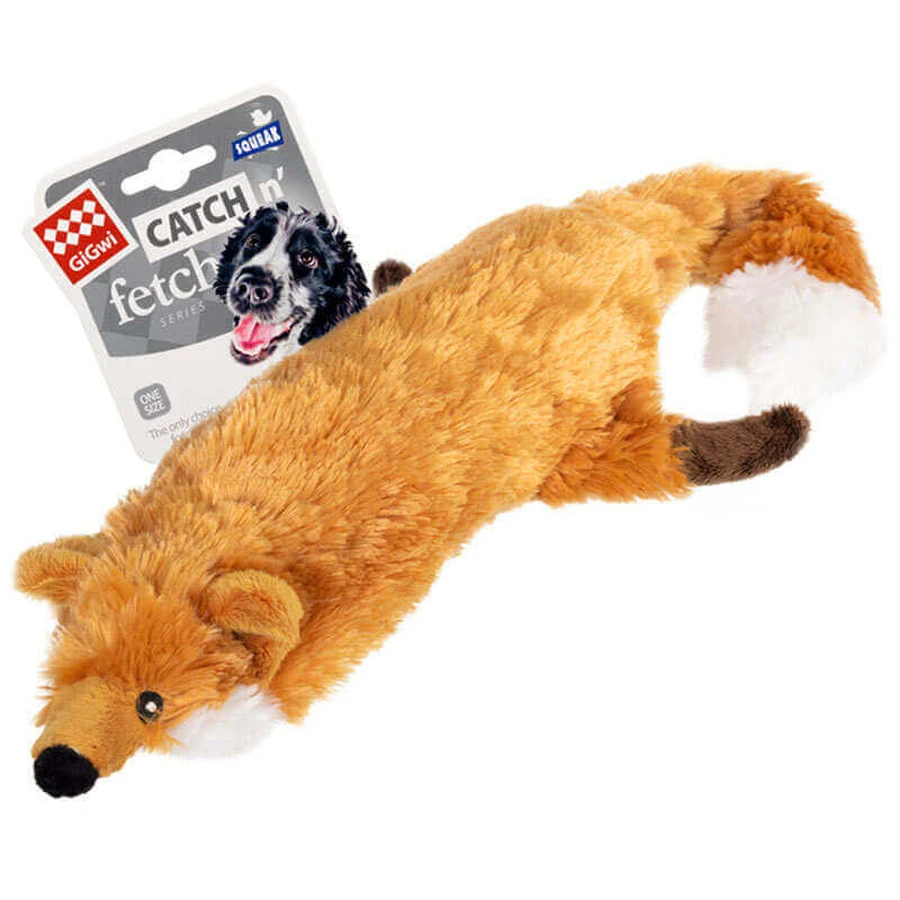 GiGwi Catch&Fetch – Игрушка Лиса с большой пискавкой для собак 63 см: цены и характеристики