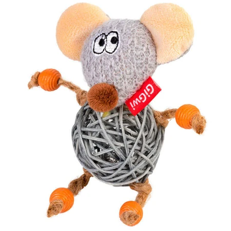 GiGwi Catch&Scratch – Іграшка Мишка з дзвіночком для котів 8 см: ціни та характеристики