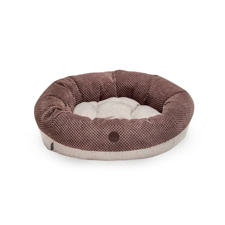 Harley & Cho (Харлі енд Чо) Bagel - Овальний лежак для собак і котів 60х50 см (Коричневий): ціни та характеристики