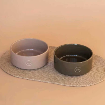 Harley & Cho (Харлі енд Чо) Ceramic Bowl - Керамічна миска для собак S 450 мл (Оливковий): ціни та характеристики