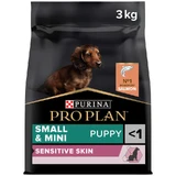 Purina Pro Plan Small&Mini Puppy Sensitive Skin Сухой корм с лососем для щенков мелких пород с чувствительной кожей, 3 кг