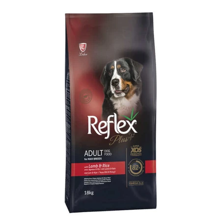 Reflex Plus Adult Dog Maxi Breeds Lamb & Rice Сухий корм з ягням і рисом для собак великих порід, 18 кг: ціни та характеристики