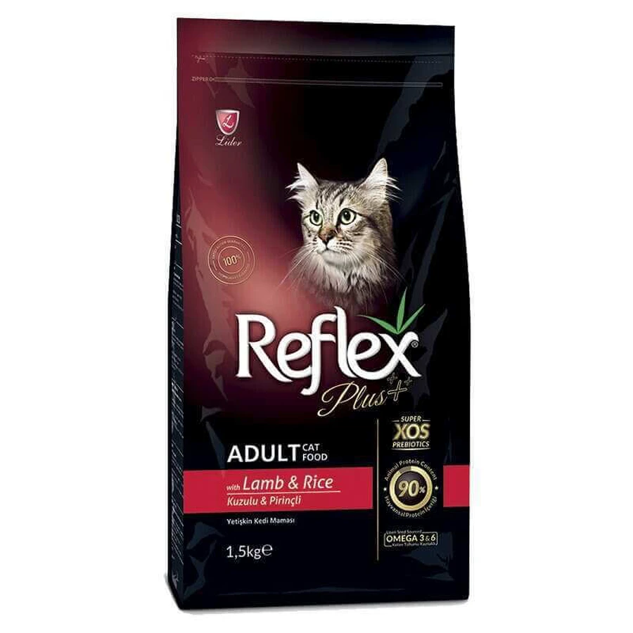 Reflex Plus Adult Cat Lamb & Rice Сухий корм з ягням і рисом для дорослих котів, 1,5 кг: ціни та характеристики