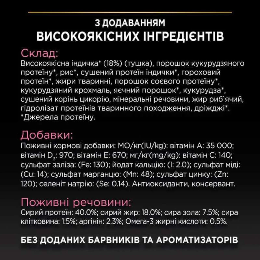 Purina Pro Plan Delicate Digestion Adult Turkey Сухой корм с индейкой для взрослых кошек с чувствительным пищеварением, 14 кг: цены и характеристики