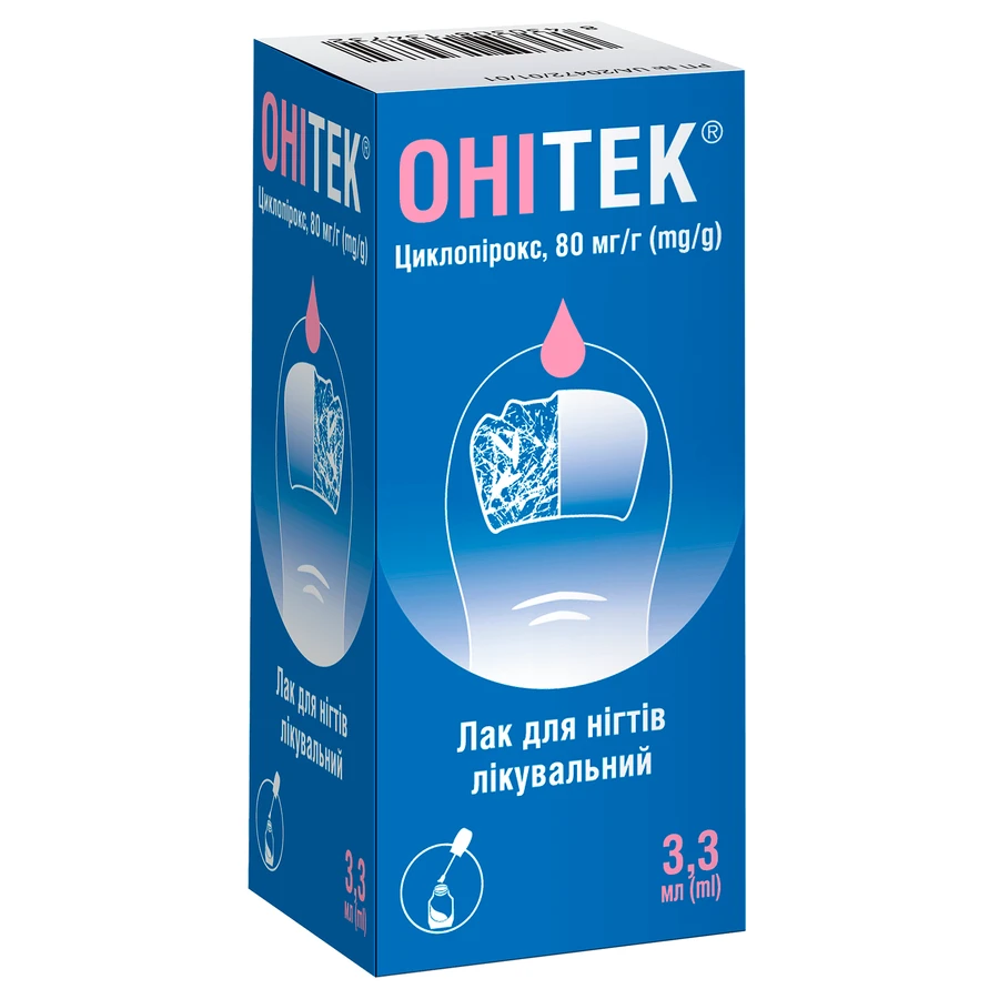 Онітек лак для нігтів лікувальний, 3.3 мл: ціни та характеристики