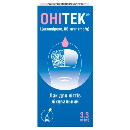 Онітек лак для нігтів лікувальний, 3.3 мл: ціни та характеристики