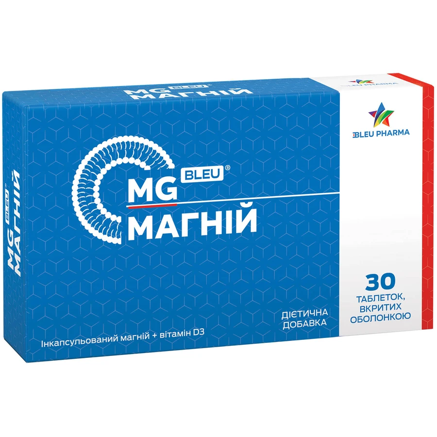 МАГНИЙ/MG BLEU таблетки, покрытые оболочкой, №30: цены и характеристики