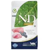 Farmina N&D Prime GF Cat Lamb & Blueberry Adult – Беззерновой сухой корм с ягненком и черникой, для взрослых кошек 300 г