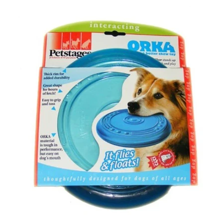 Petstages Orka Flyer Игрушка для собак Летающая тарелка, Ø 22,5 см (Голубой): цены и характеристики