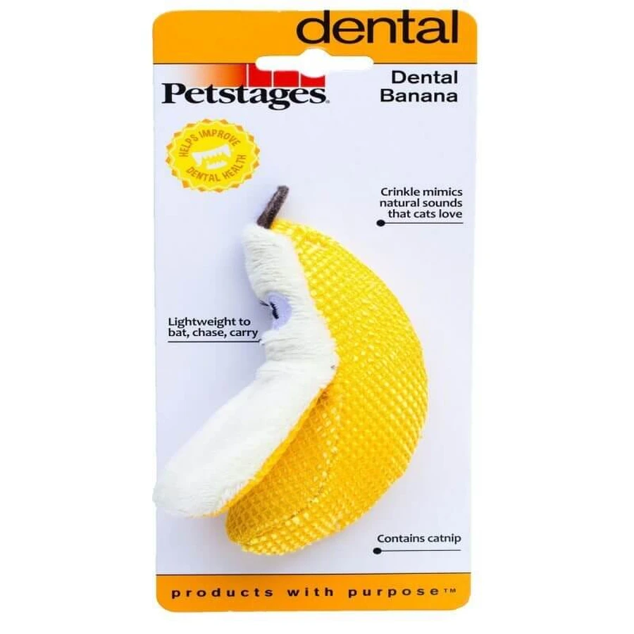 Petstages Dental Banana Іграшка для котів Дентал Банан, 12 см: ціни та характеристики