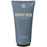 Парфумований гель для тіла та волосся Yves Rocher Granit Bleu для чоловіків, 200 мл