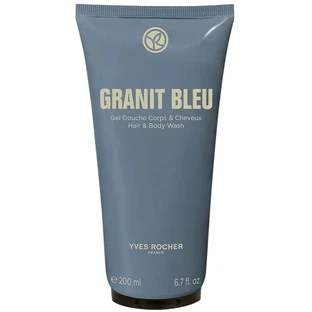 Парфумований гель для тіла та волосся Yves Rocher Granit Bleu для чоловіків, 200 мл