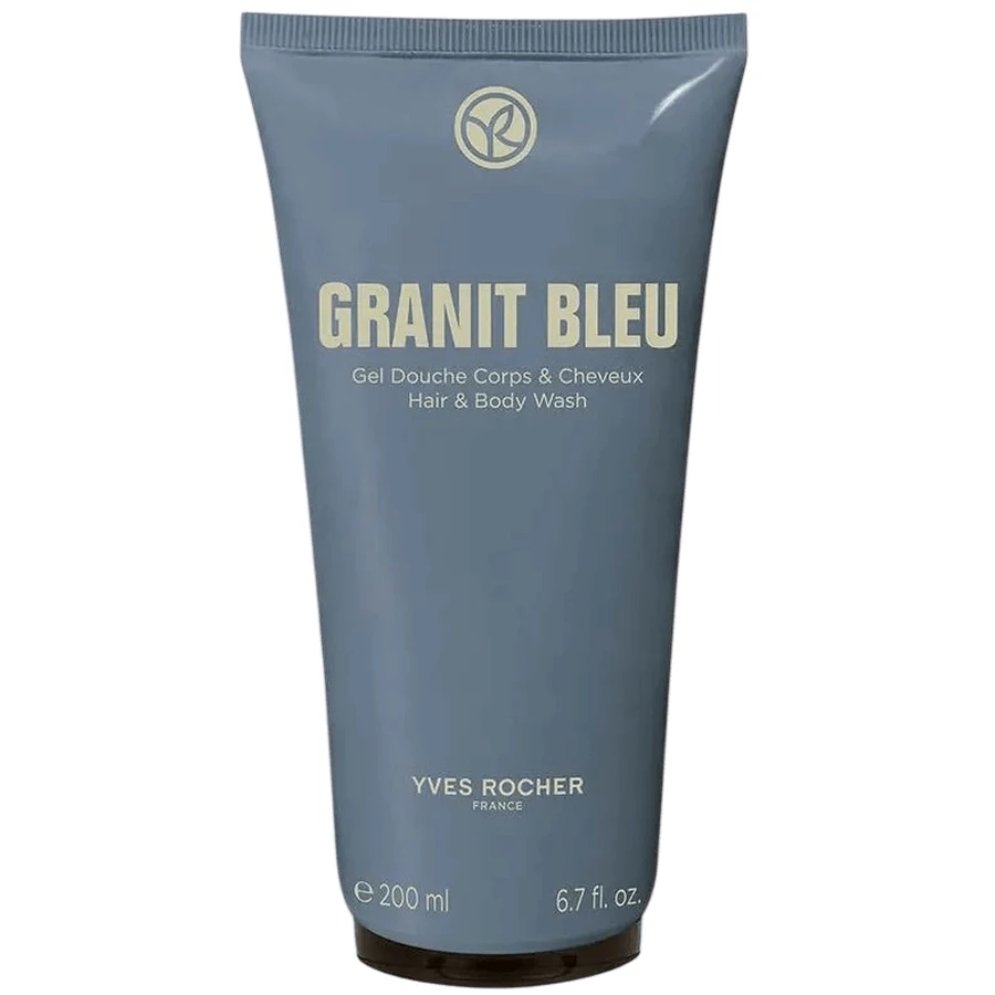 Парфумований гель для тіла та волосся Yves Rocher Granit Bleu для чоловіків, 200 мл: ціни та характеристики