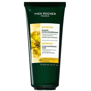 Інтенсивна маска для волосся Yves Rocher Живлення та Зволоження з олією камеліни,  200 мл