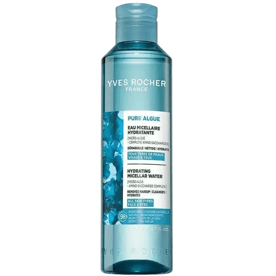 Міцелярна вода Yves Rocher Pure Algue (Пюр Альг), зволожувальна, 200 мл: ціни та характеристики