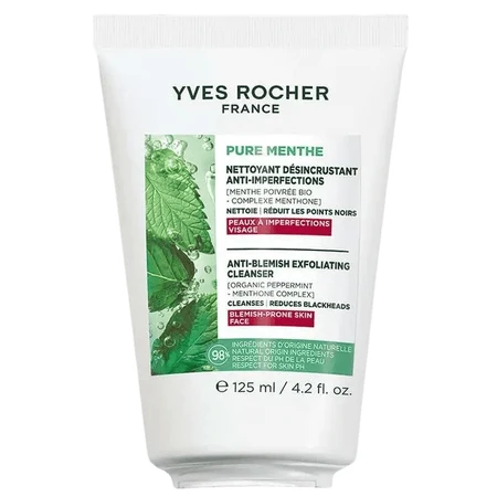Средство 3-в-1 для лица Yves Rocher Pure Menthe (Пюр Мент), освежающее, для проблемной кожи, 125 мл: цены и характеристики