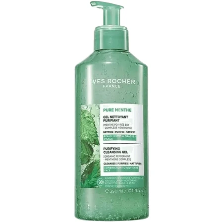 Гель для вмивання Yves Rocher Pure Menthe (Пюр Мент), освіжний, 390 мл: ціни та характеристики
