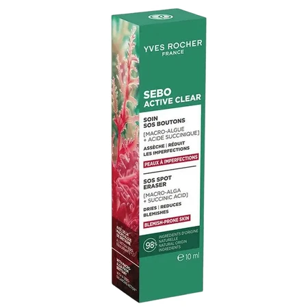 SOS-средство от прыщей Yves Rocher Sébo Active Clear (Себо Актив Клиар) для проблемной кожи, 10 мл: цены и характеристики