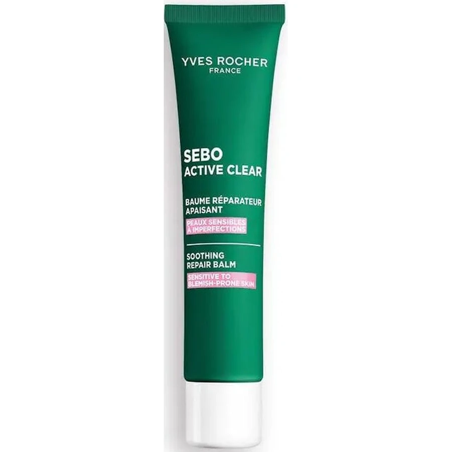 Бальзам Yves Rocher Sébo Active Clear (Себо Актив Кліар), заспокійливий, для чутливої та проблемної шкіри, 40 мл: ціни та характеристики
