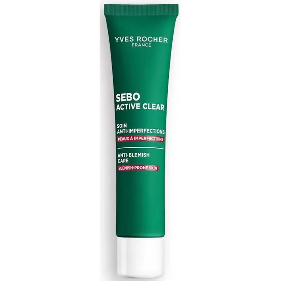 Крем для обличчя Yves Rocher Sébo Active Clear (Себо Актив Кліар) себорегуляція та очищення, зволожувальний, 40 мл: ціни та характеристики
