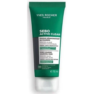 Маска для обличчя Yves Rocher Sébo Active Clear (Себо Актив Кліар) Звуження пор та очищення жирної, комбінованої та проблемної шкіри, 75 мл