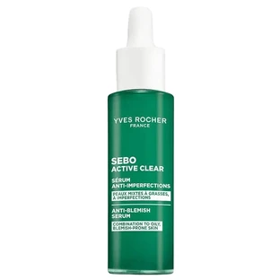 Сироватка для обличчя Yves Rocher Sébo Active Clear (Себо Актив Кліар) Себорегуляція та очищення комбінованої, жирної та проблемної шкіри, 30 мл