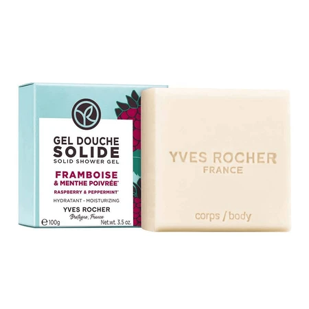 Твердый гель для душа Yves Rocher Малина-Мята, 100 г: цены и характеристики