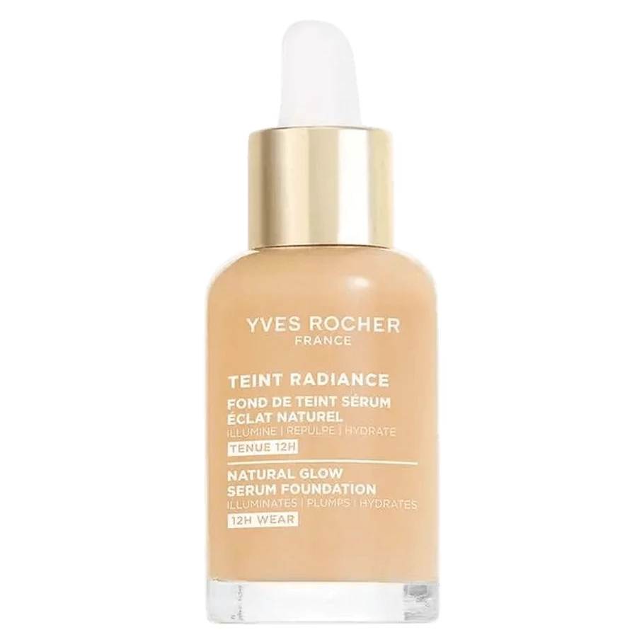 Тональна сироватка Yves Rocher Натуральне сяяння з гіалуроновою кислотою, бежевий нейтральний 025, 30 мл: ціни та характеристики