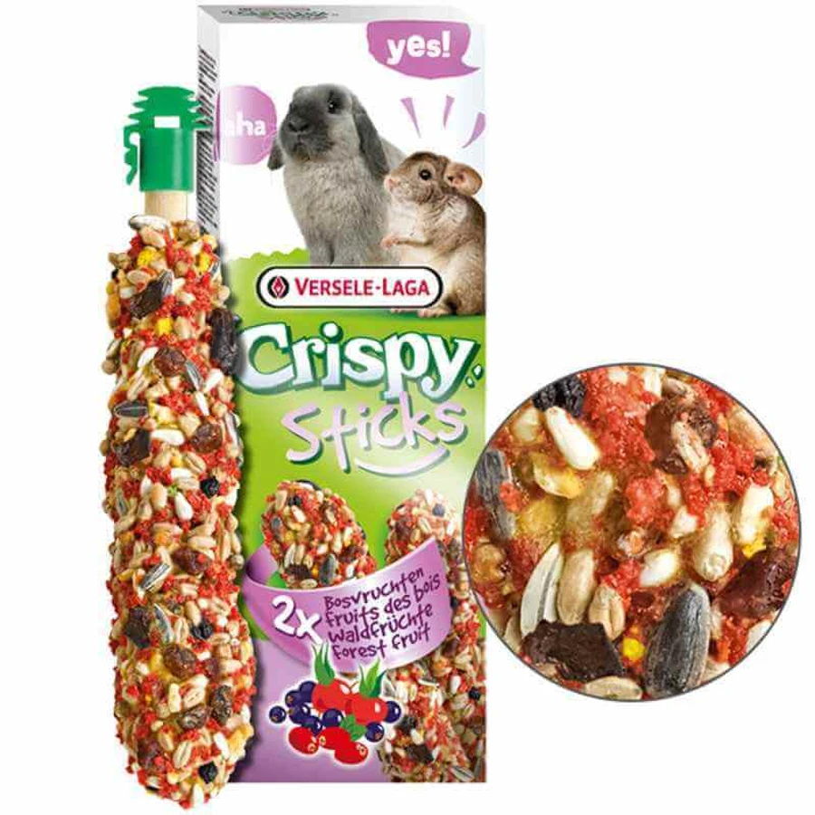 Versele-Laga Crispy Sticks Forest Fruit Ласощі Лісові фрукти для декоративних кроликів і шиншил, 2х55 г: ціни та характеристики