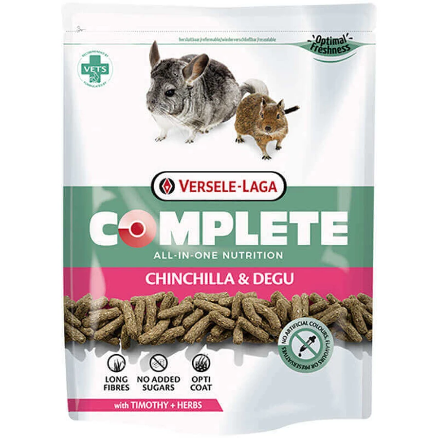 Versele-Laga Complete Chinchilla&Degu Гранулированный корм для шиншилл и дегу, 500 г: цены и характеристики