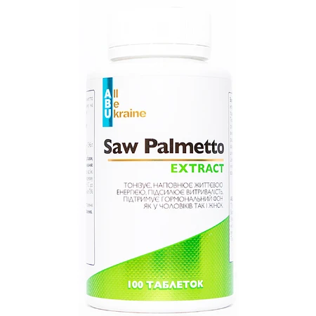 Экстракт Со Пальметто ABU Saw Palmetto, 100 таблеток: цены и характеристики