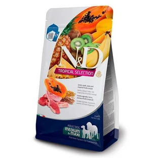 Farmina N&D Tropical Selection Lamb Adult Medium&Maxi Dog - Низькозерновий сухий корм з ягням і тропічними фруктами для дорослих собак середніх та великих порід 10 кг