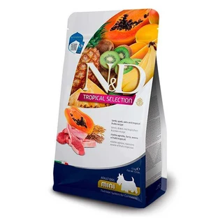 Farmina N&D Tropical Selection Lamb Adult Mini Dog - Низкозерновой сухой корм с ягненком и тропическими фруктами для взрослых собак мелких пород 1,5 кг