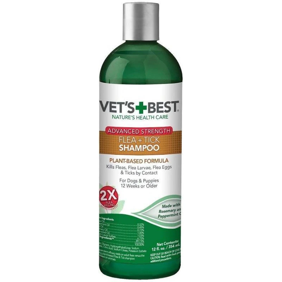 VET`S BEST Flea&Tick Shampoo Шампунь проти бліх для собак та цуценят, 355 мл: ціни та характеристики
