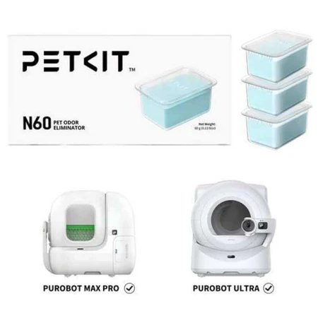 PETKIT Pet Odor Eliminator N60 3PCS Усувач запаху домашніх тварин, 26x13x4 см: ціни та характеристики