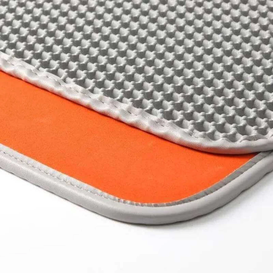 PETKIT Litter Clean Pad Двухслойный коврик для кошачьих туалетов, 55х55 см (Серый/Оранжевый): цены и характеристики