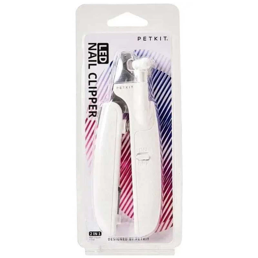 PETKIT LED Pet Nail Clipper PRO Кусачки з підсвічуванням для кігтів домашніх тварин, 15х3х6 см (Білий): ціни та характеристики