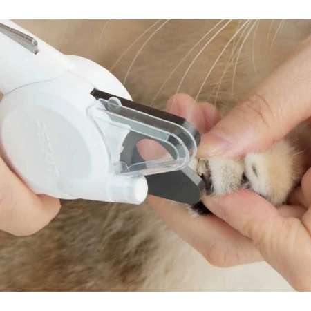 PETKIT LED Pet Nail Clipper PRO Кусачки з підсвічуванням для кігтів домашніх тварин, 15х3х6 см (Білий): ціни та характеристики