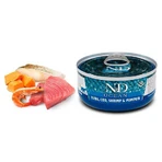 Farmina N&D Grain Free Ocean Tuna, Cod, Shrimp&Pumpkin Adult Cat - Беззерновой консервированный корм с тунцем, щепкой и креветками для кошек 70 г: цены и характеристики