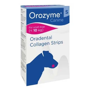 Orozyme Strips Жевательные коллагеновые полоски для гигиены полости рта собак разных пород, Small (<10 кг)