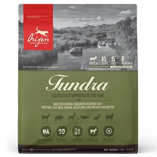 Orijen Tundra Dog Сухой корм с мясом дичи, рыбы и птицы для собак всех пород и всех стадий жизни, 2 кг