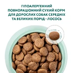 UAnimals OptiMeal Adult Medium & Large Breed Hypoallergenic Salmon Гіпоалергенний сухий корм з лососем для дорослих собак середніх та великих порід, 4 кг: ціни та характеристики