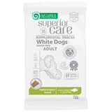 Nature's Protection Superior Care White Dogs Hypoallergenic & Dental Care Беззернові ласощі з білою рибою для собак з білим кольором шерсті, 150 г
