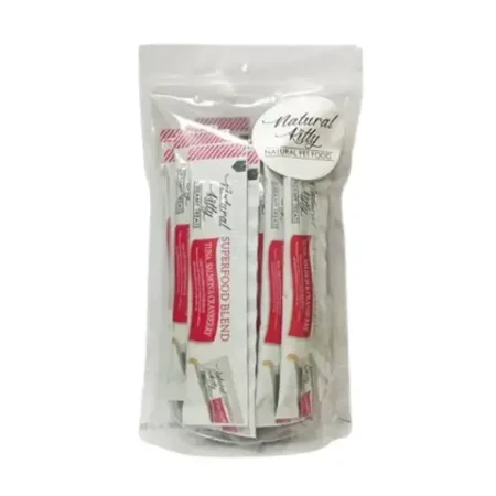 Natural Kitty Creamy Treats Tuna with salmon & cranberry Ласощі Крем-снек зі смаком тунця, лосося та журавлини для котів, 4х12 г: ціни та характеристики