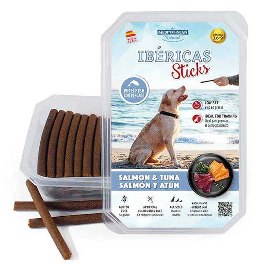 Mediterranean Natural Ibericas Sticks Salmone & Tuna Мясные палочки Иберикас с лососем и тунцем для собак, 800 г: цены и характеристики