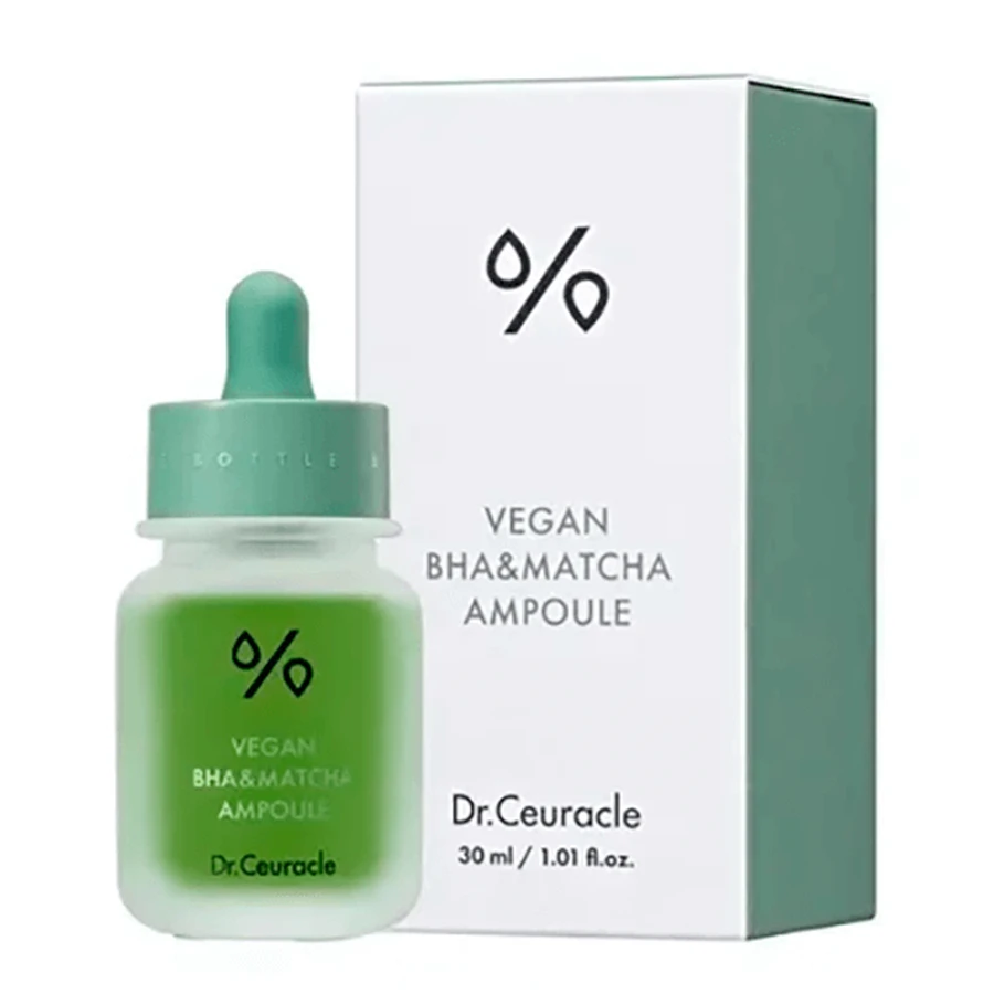 Ампульна сироватка для обличчя Dr.Ceuracle Vegan BHA & Matcha Ampoule з BHA кислотою та екстрактом чаю Матчa, 30 мл: ціни та характеристики