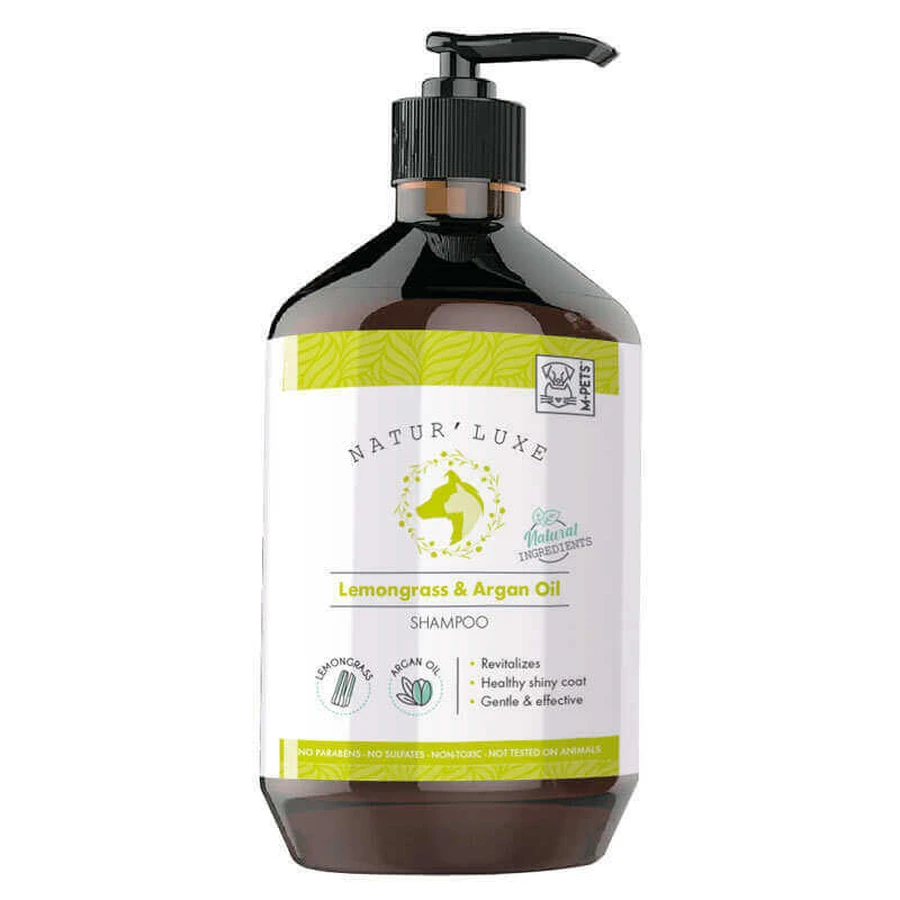 M-Pets Natur'Luxe Lemongrass & Argan Oil Shampoo Шампунь зволожувальний з лемонграсом і аргановою олією для собак, 500 мл: ціни та характеристики