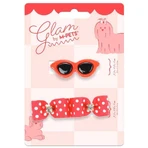 M-Pets Glam Набір шпильок (окуляри і 2 резинки-бантика) для собак, 3 шт. (Червоний): ціни та характеристики