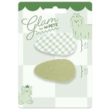 M-Pets Glam Набор заколок для собак, 2 шт. (Салатовый/Белый)